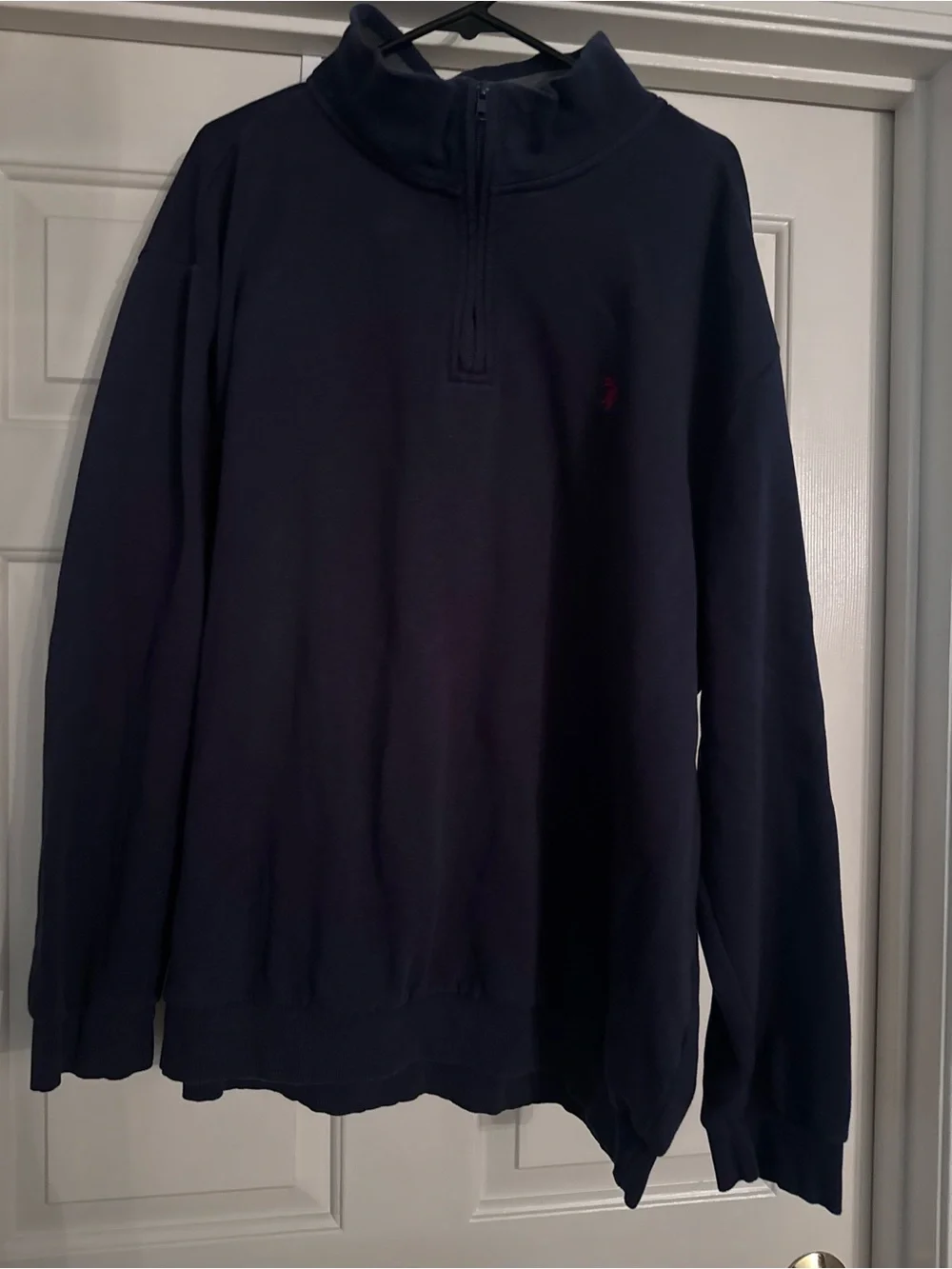 Men's Gray and Navy Quarter-Zip Sweaters (2) - Classic Pullover